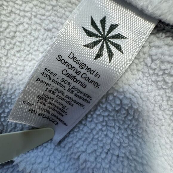 Athleta Stronger Full Zip Hoodie Heather Gray Women's S Fleece Lined Athleisure - Picture 8 of 11